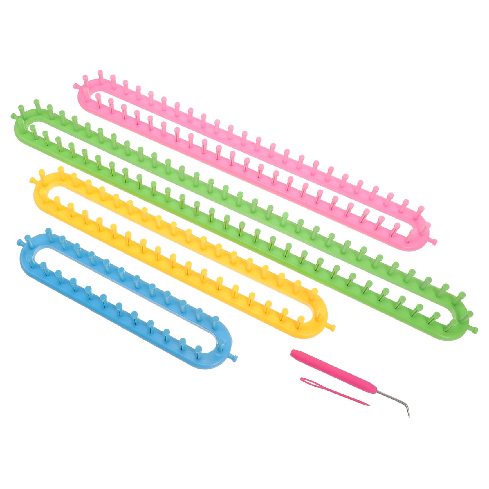 Artibetter Telar para Tejer Bufandas y Sombreros Herramienta de Artesanal DIY Manualidades de Telar Multiusos para Tejer Color Aleatorio