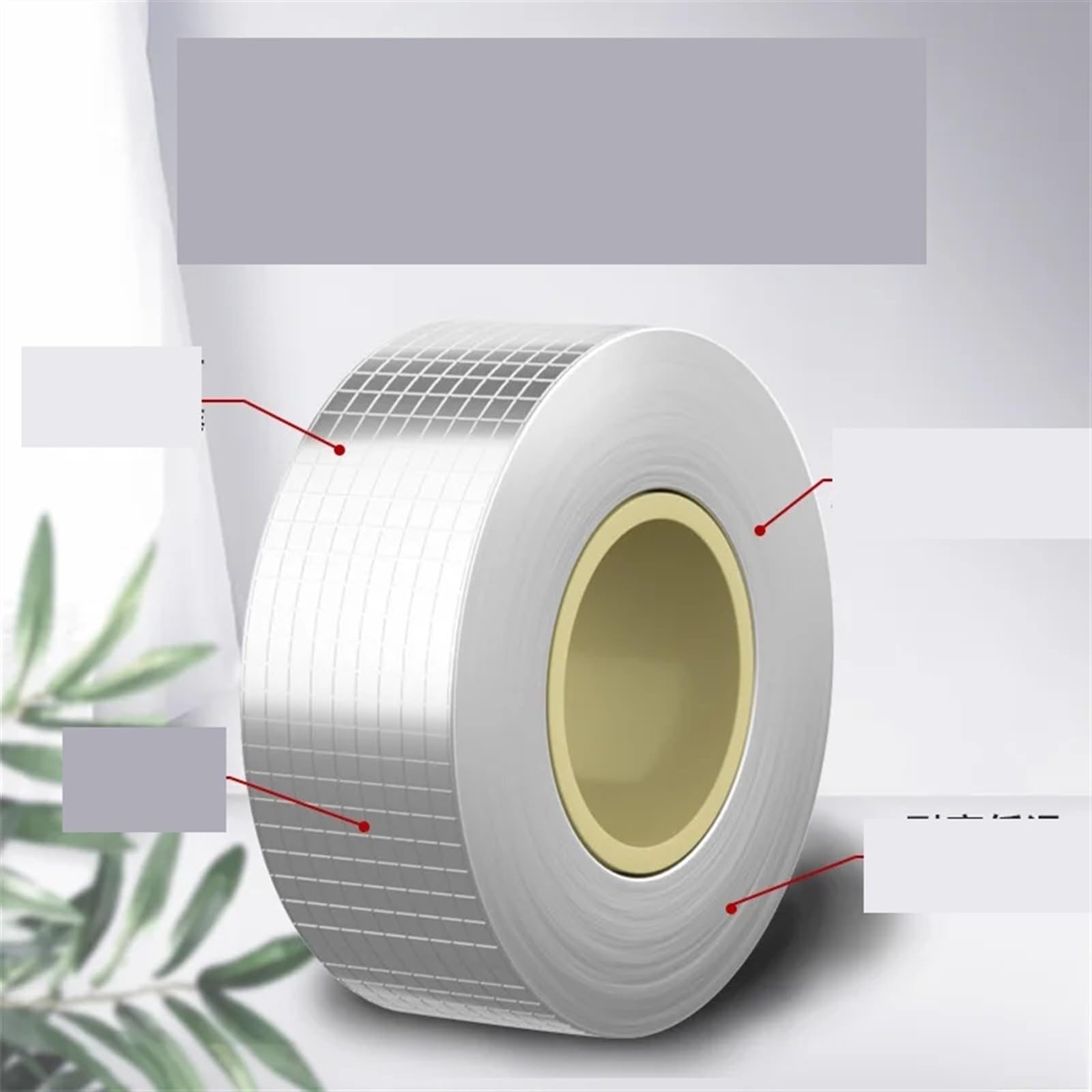 Butyl Band Ultrawasserdichtes Klebeband zur Reparatur von Wandrissen im Dach, Hochtemperaturrohr, Schwimmbad-Rettungsband, selbstklebendes, isolierendes Rohrband(Color:5cmx5m)