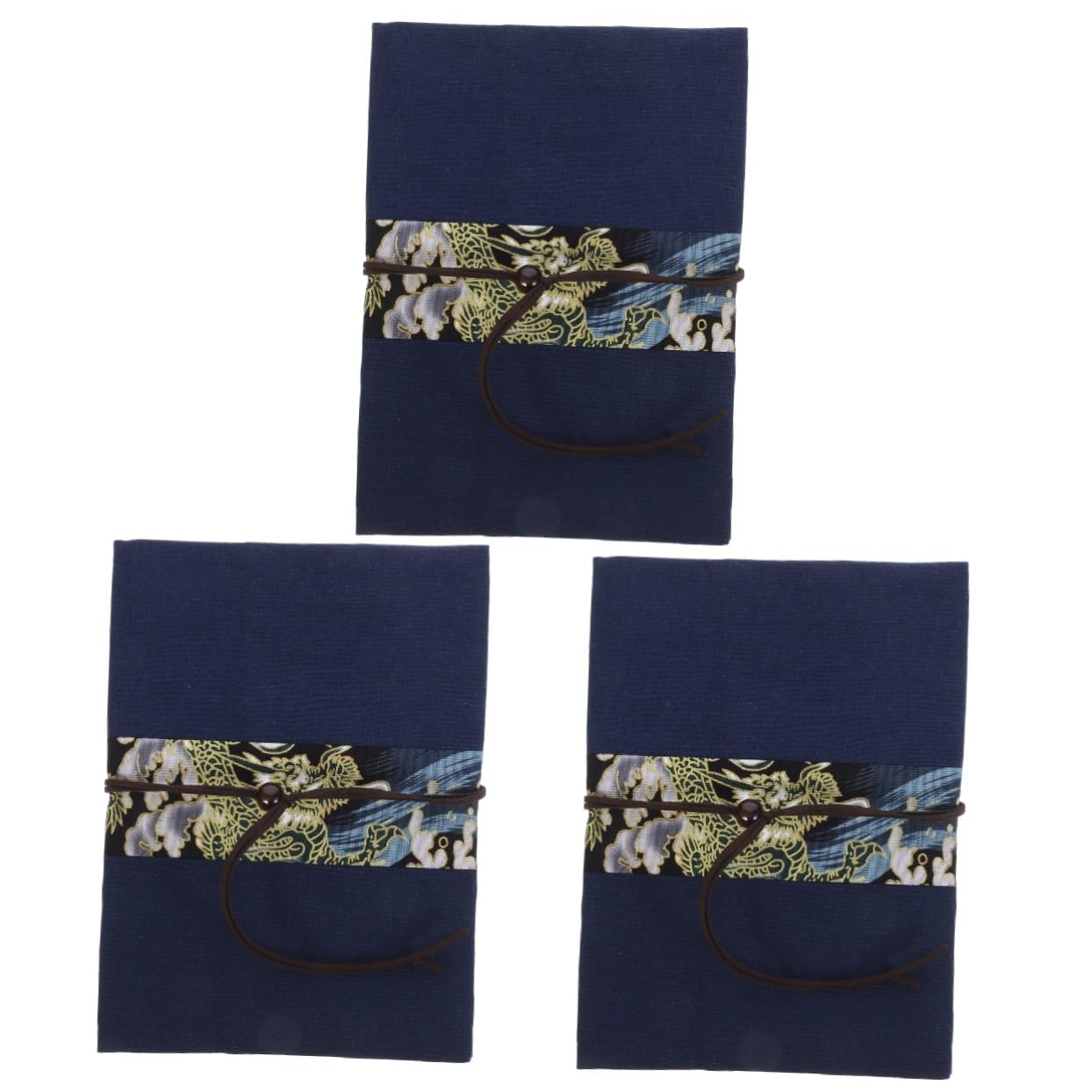jojofuny 3 Piezas cubierta de libro de tela De primera calidad protector funda de libro con estilo funda de libro para amantes de los libros portada de libro ornamental paño