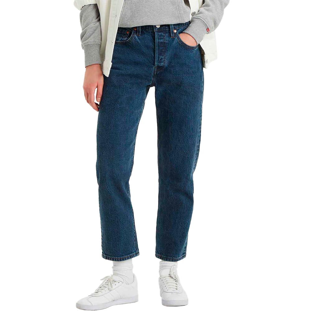 Levi's Women's 501 Crop Jeans, Hidden Happiness, 28W / 30L