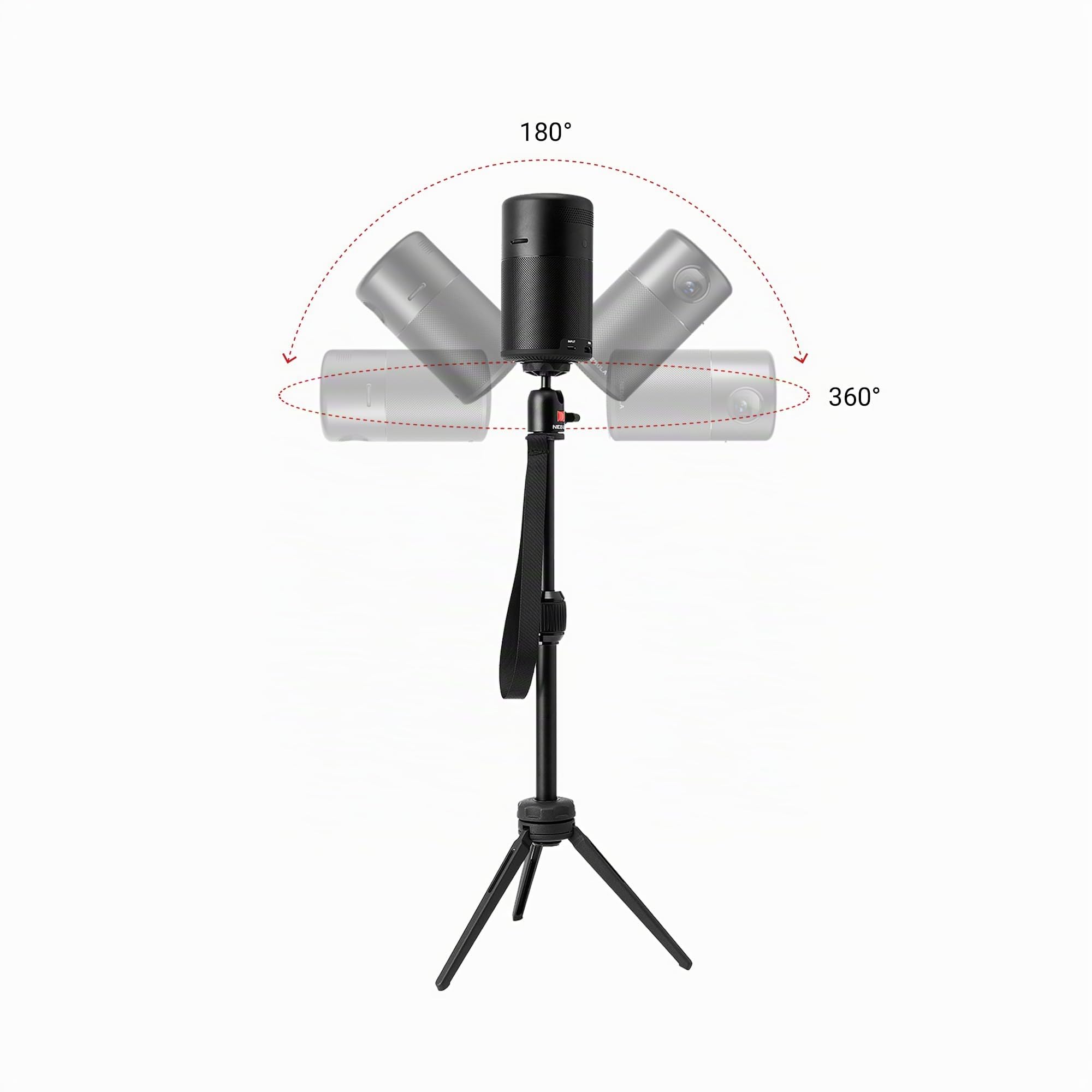Nebula Capsule Trépied Réglable Projecteur, Alliage d'Aluminium avec Rotule pour Pico Projecteur