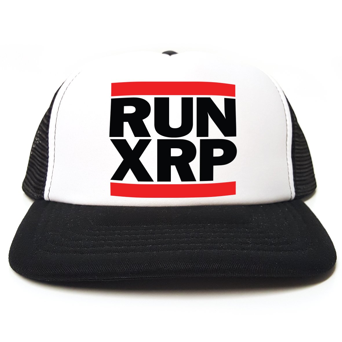 Rocket Fuel Clothing Black Rocket Fuel 'Run Xrp' Funny Printed Trucker Cap