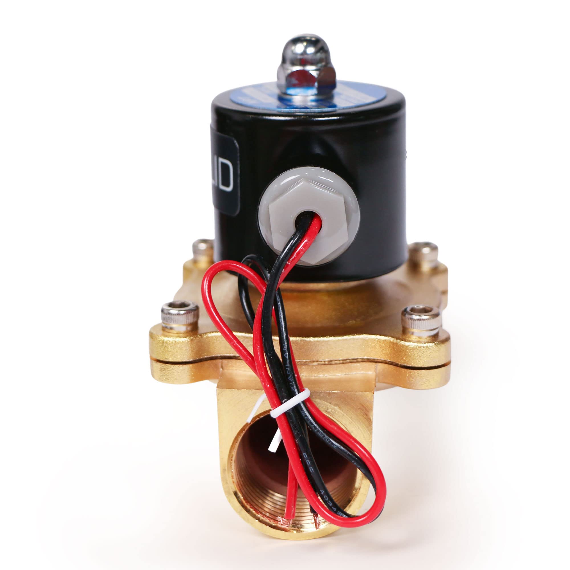 U.S. Solid Elettrovalvola in lega di zinco 1" – 24V AC, normalmente chiusa, guarnizione NBR