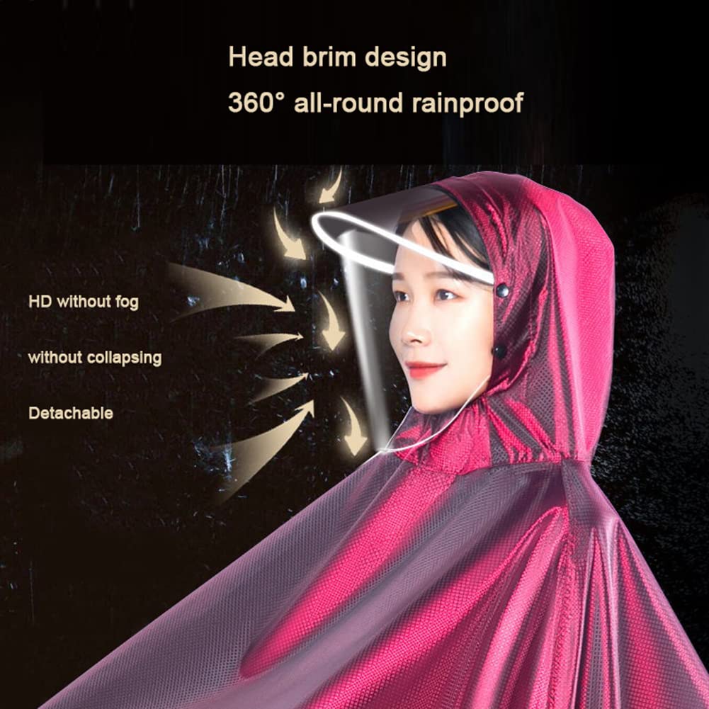 Chubasquero de ciclismo impermeable para bicicleta eléctrica, impermeable, para movilidad, scooter, poncho de lluvia, scooter, motocicleta, cubierta impermeable con ranuras para espejo, chaqueta