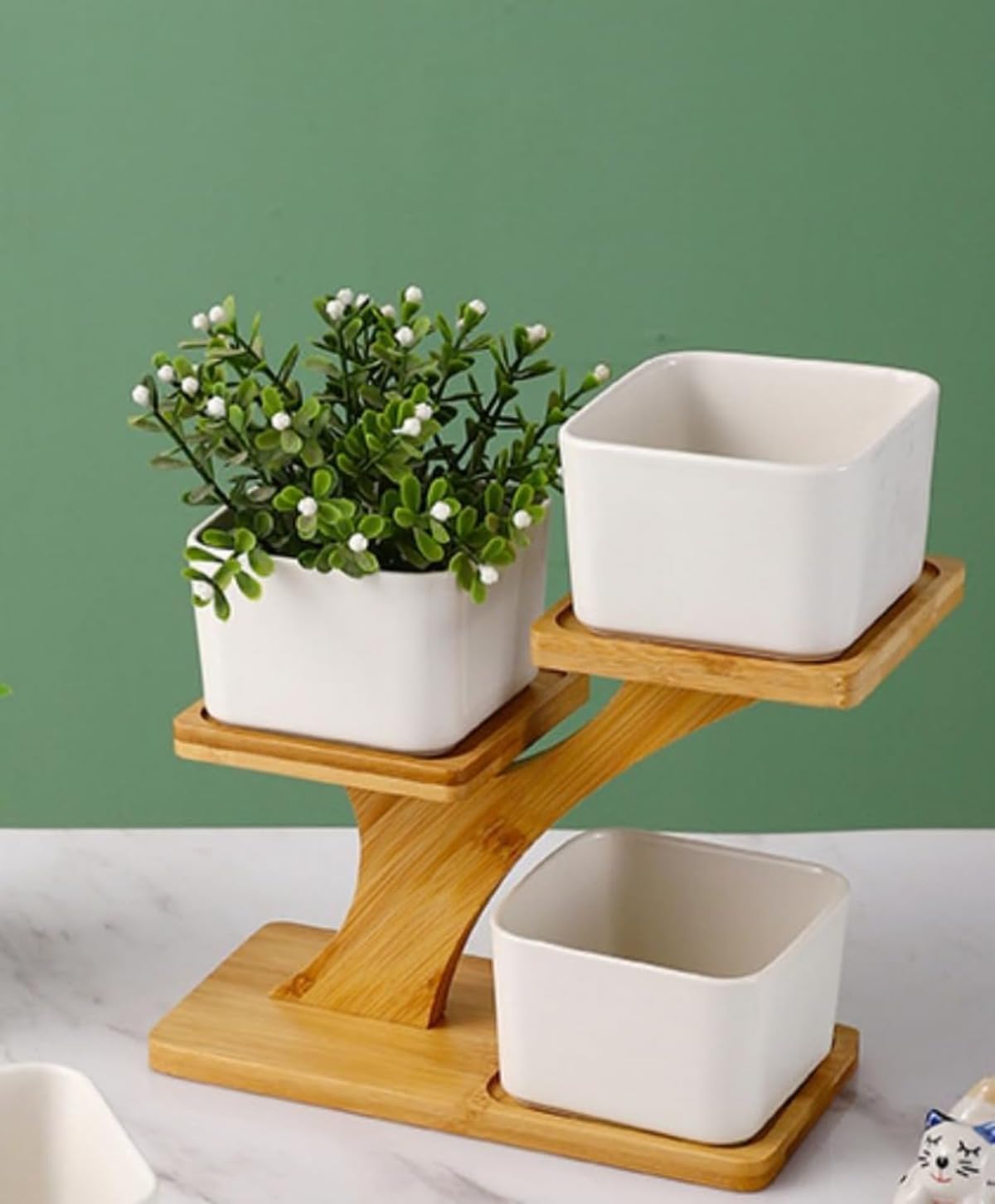 Amazon.co.jp: Demanca 植物を乗せる台 フラワースタンド 3段 観葉植物