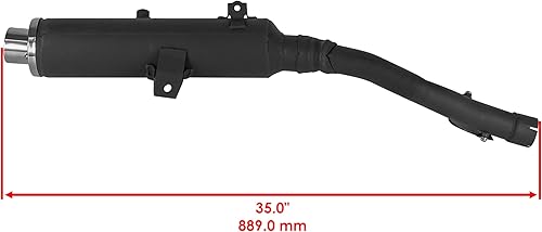 Miniatura 2 de Caltric Silenciador de escape compatible con Yamaha Raptor 350 Yfm350R Yfm 350R Yfm 350 R 2005-2013