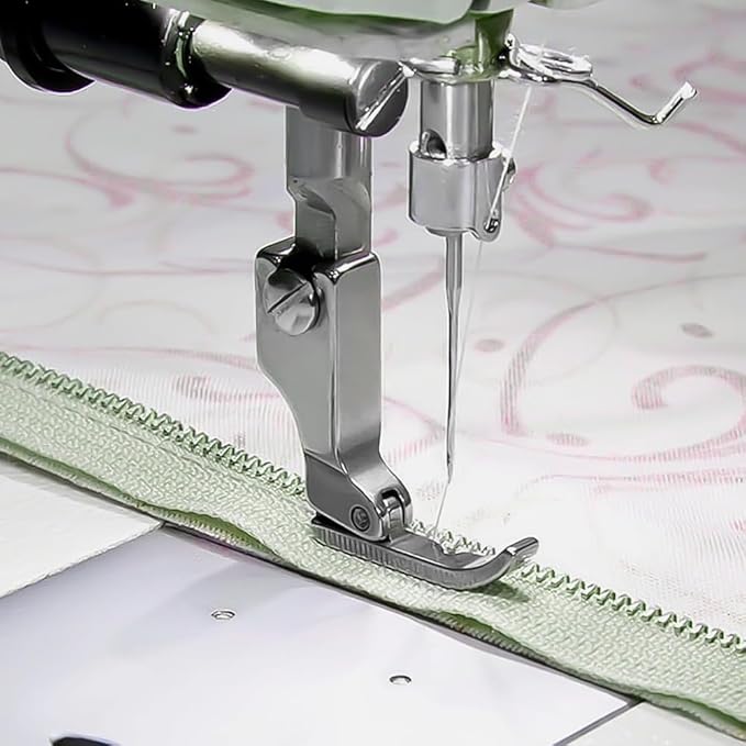 3 Pies Prensatelas Diferentes para Cremallera para Máquina de Coser Industrial miniatura 7