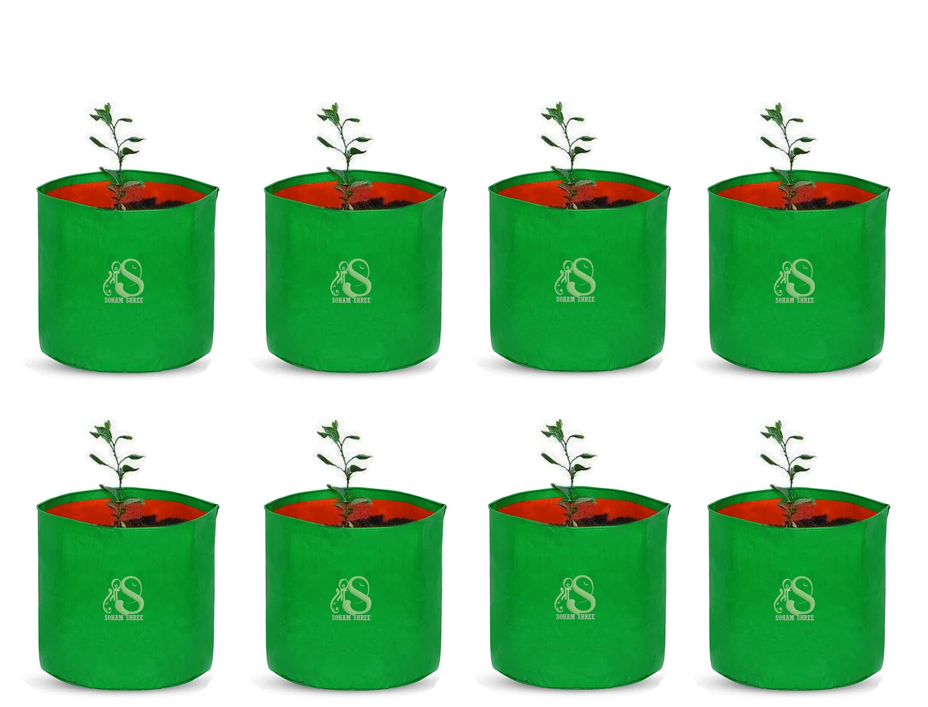 SOHAM SHREE - HDPE UV Treated Plant Grow Bags for Terrace and Outdoor Gardening – Grow Bags to Plant Greens, Vegetables, and Flowers (15 x 15 Inch, Pack of 08) (B09Y34DKS1) Amazon Price History, Amazon Price Tracker