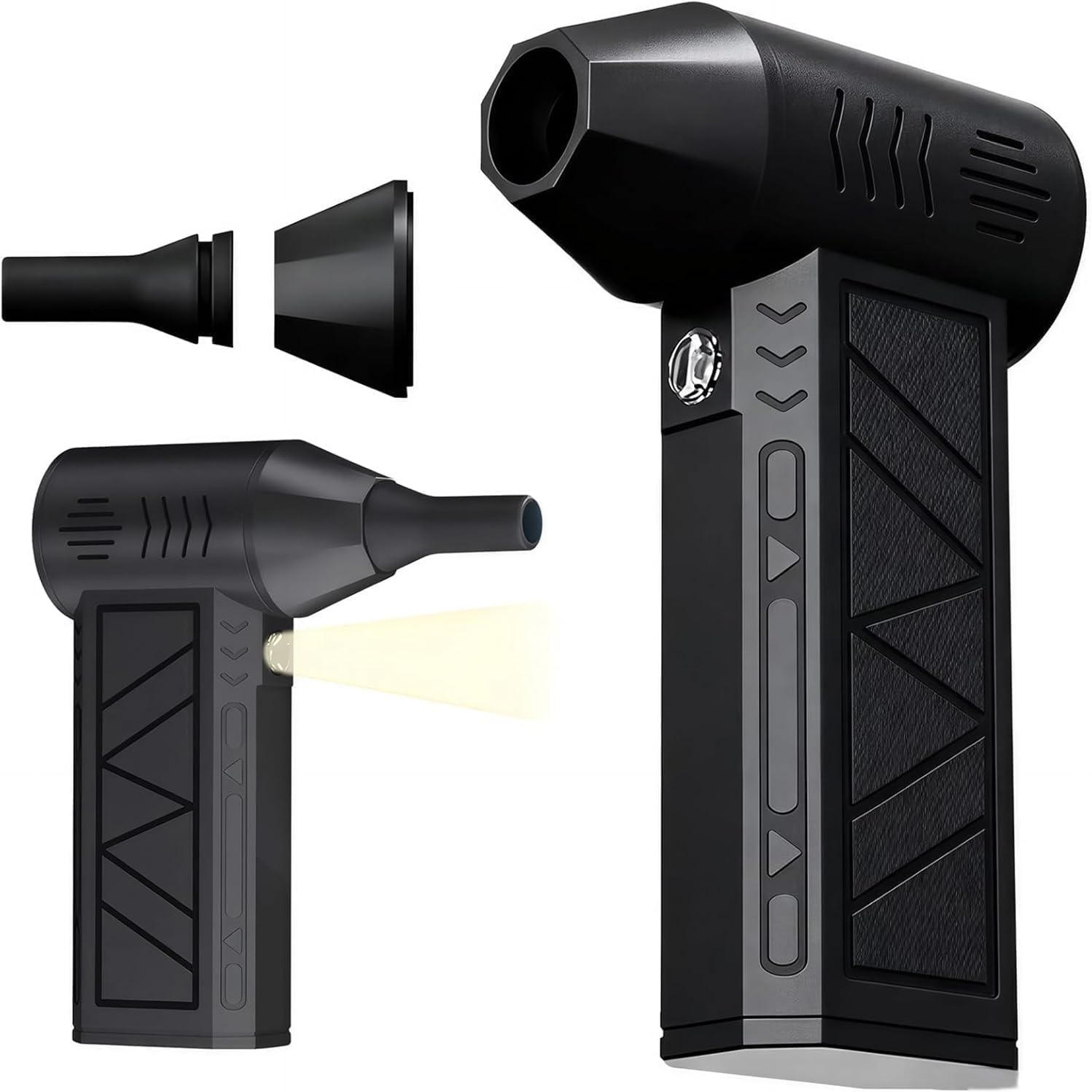 Mini Soprador De Ar Portátil 130000 Rpm, Jet Fan Turbo Fan Recarregável, Para ar livre, Limpeza De Eletrônicos, Infláveis, Uso Doméstico (Preto)