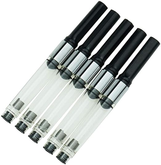 Hongdian Fountain Pen Ink Converter, Pack of 5, Bore Diameter 3.4mm