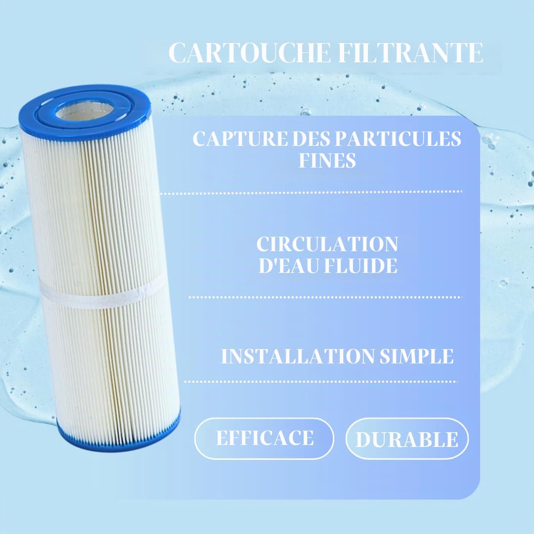 Malaka FD2001 Filtre de Spa Compatible avec PRB25-IN, C-4326, FC-2375 Cartouche Filtrante de Remplacement pour Spa, Lot de 2