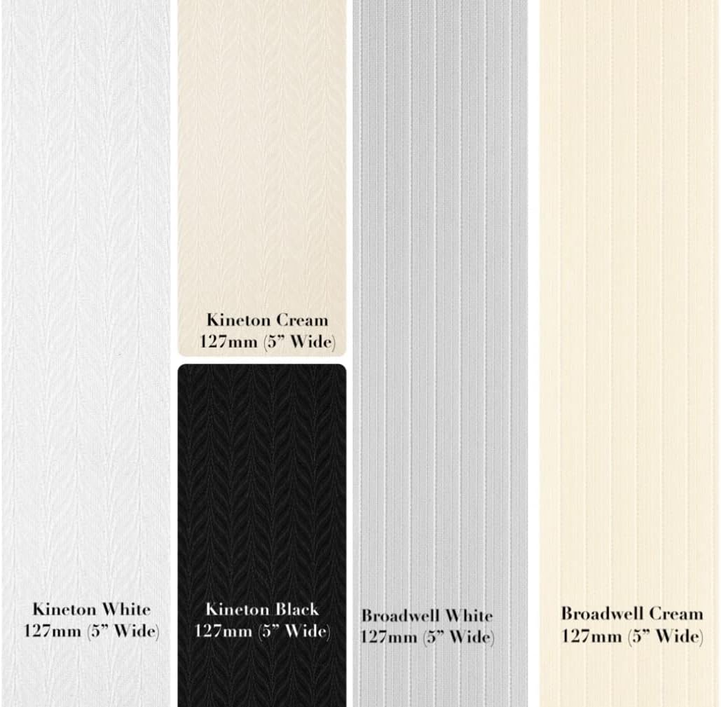 Vertical Blinds Slats BROADWELL Made to Measure 127mm (5