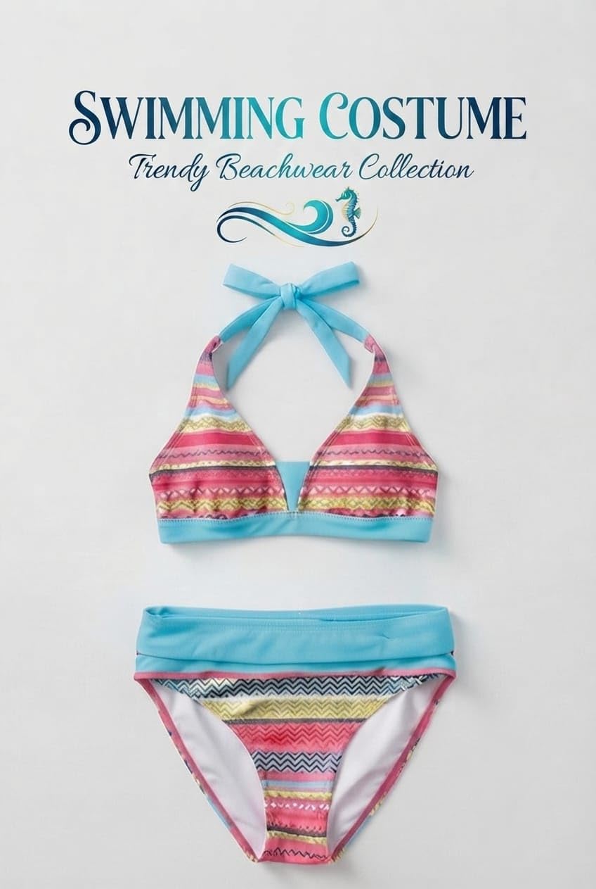 Swimming Costume Trendy Beachwear Collection Bikini Set-image-35