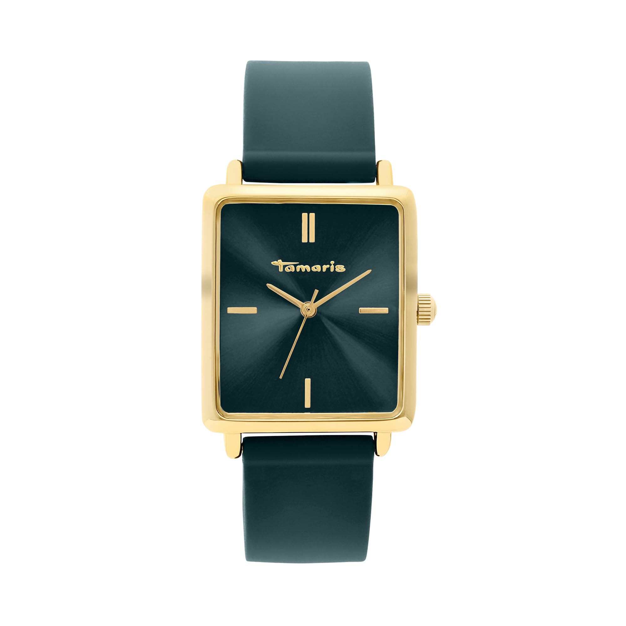 Tamaris Ladies Watch - Ladies Wristwatch Available in Silver, Gold, Rose Gold, Black, Blue, Pink, Burgundy, Green - Round & Square Cases Also with Floral Motifs, Water Resistant