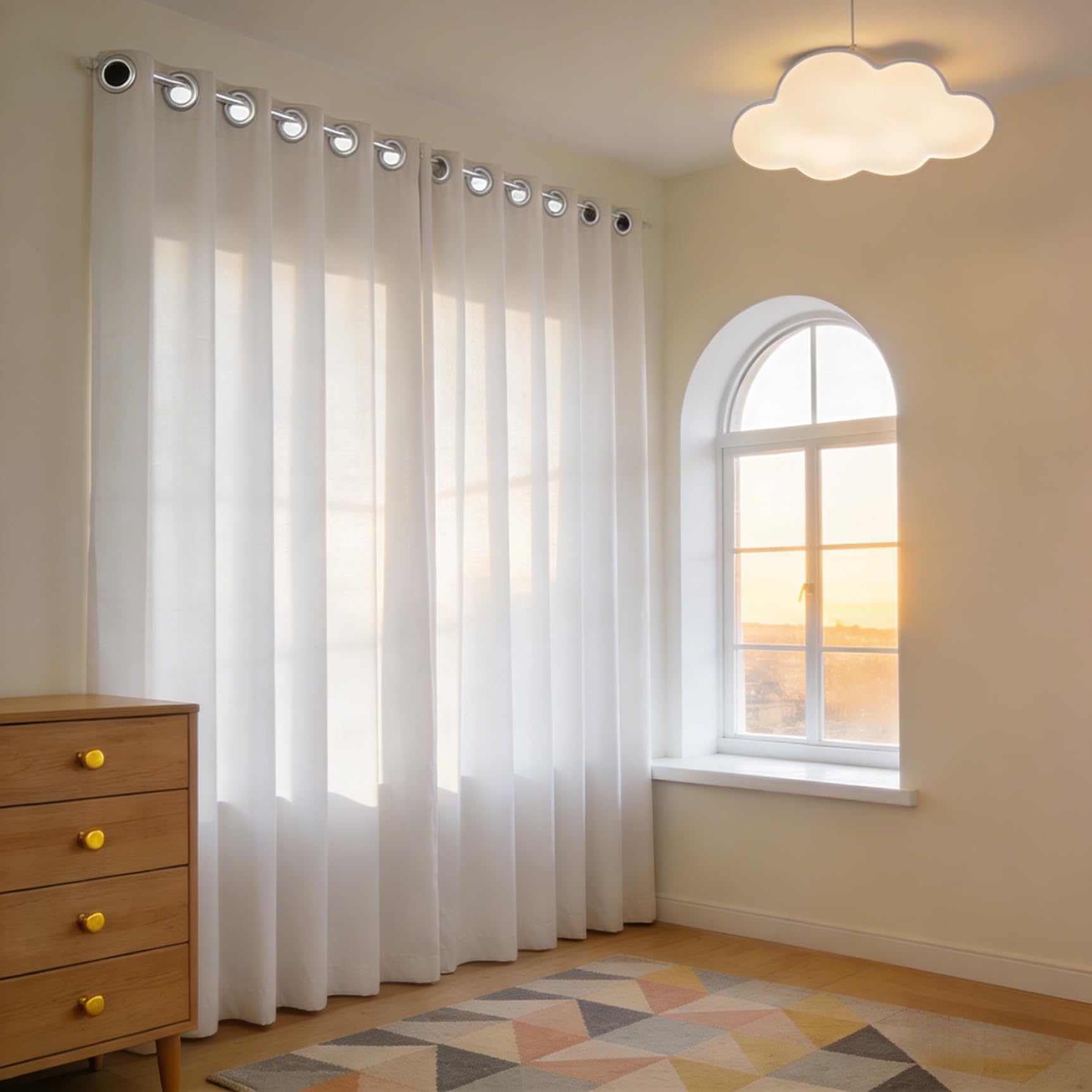 Rideau occultant thermique anti chaleur et phonique anti bruit blanc