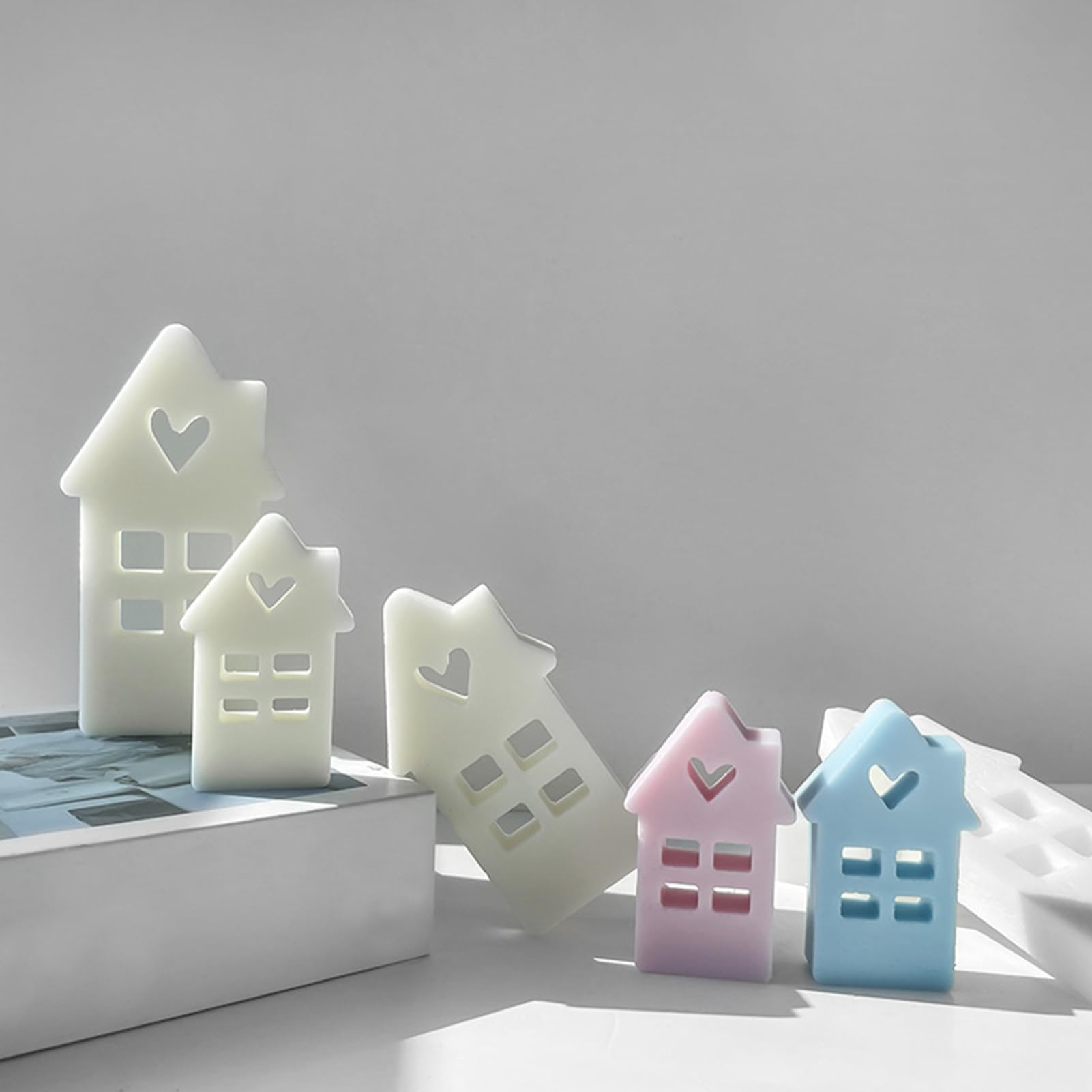 Moules En Résine De Silicone, Kit De Moules En Silicone 3 Pièces, Moules En Résine époxy Moules En Résine époxy Bricolage Art Pour Cire De Bougie, Savon