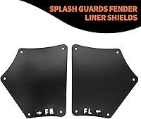 Vista 6 de Protectores de protección contra salpicaduras delanteros con clips compatibles con Tundra Sequoia 2007-2022 con sello de delantal de lodo, aletas