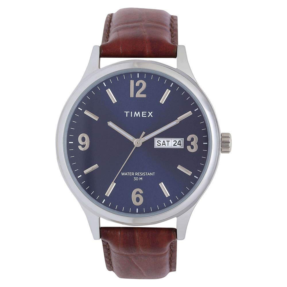 TIMEX Leather Analog Blue Dial Mens Watch-Tweg18400, Band_Multicolor (B083JXPXQK) Amazon Price History, Amazon Price Tracker