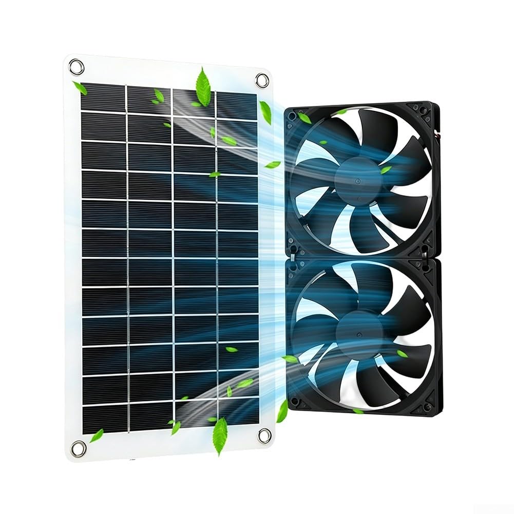 Ventilateur d'extraction solaire 8 W anti-humidité pour abri et serre