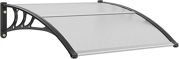 VEVOR Window Door Canopy 40" x 40", UPF 50+ Polycarbonate for Door Canopy Exterior, Entry Door, Front Door Overhang for Rain Snow Sunlight Protection Hollow Sheet