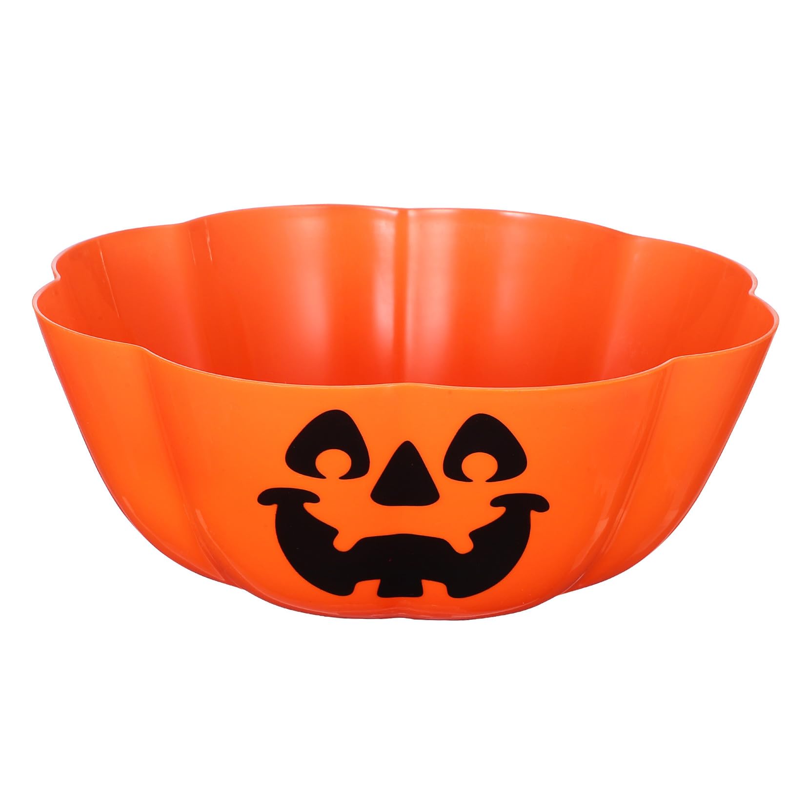 Toyvian Halloween Candy Bowl - Pumpkin Trick Or Treat Bowl for Halloween Serving Party Supplies