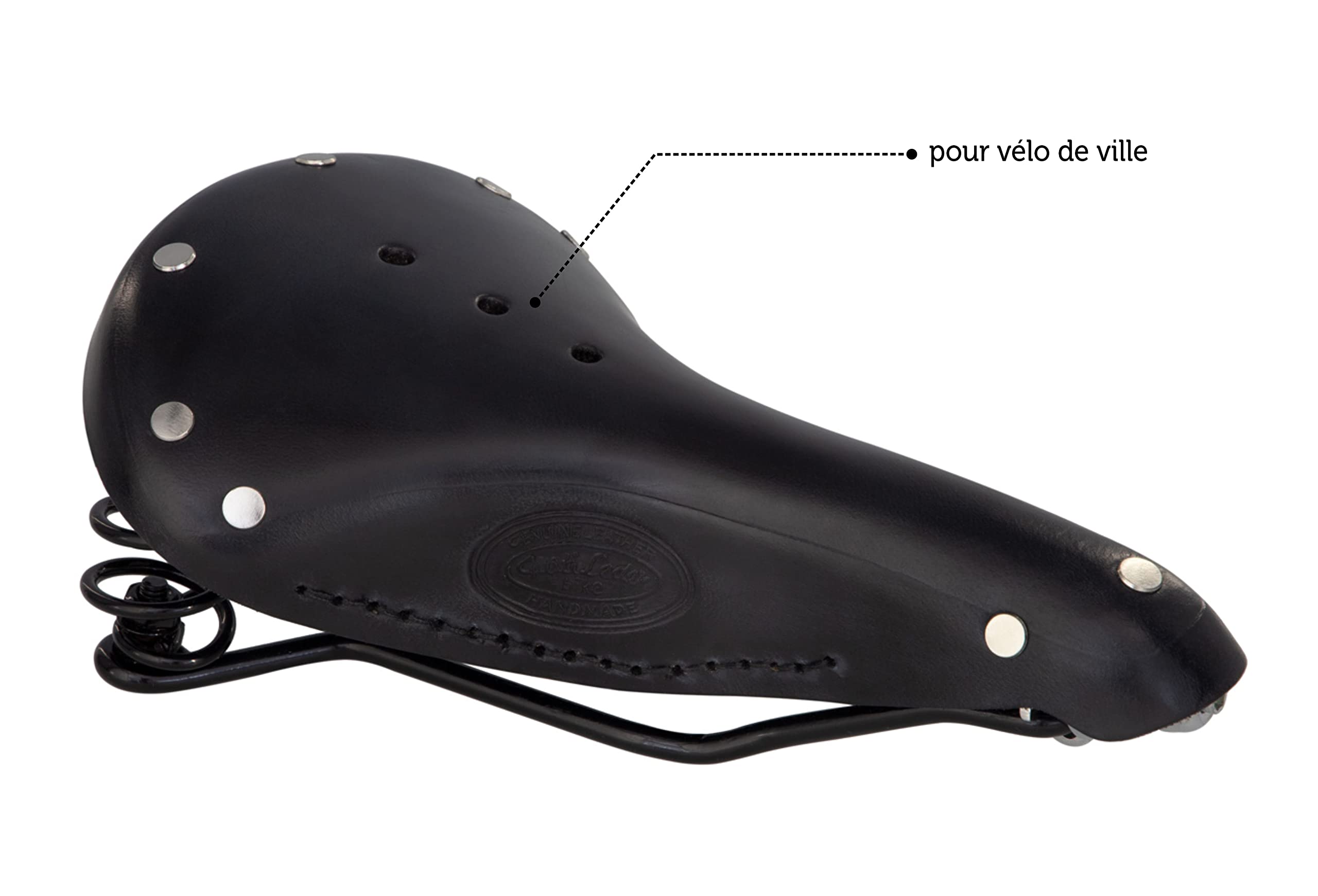 Selle Ville Rétro Gusti Selle Vélo Cuir Gusti Walter G. - Confort Authentique Pour Ville Rétro Selle Cuir Gusti Walter G
