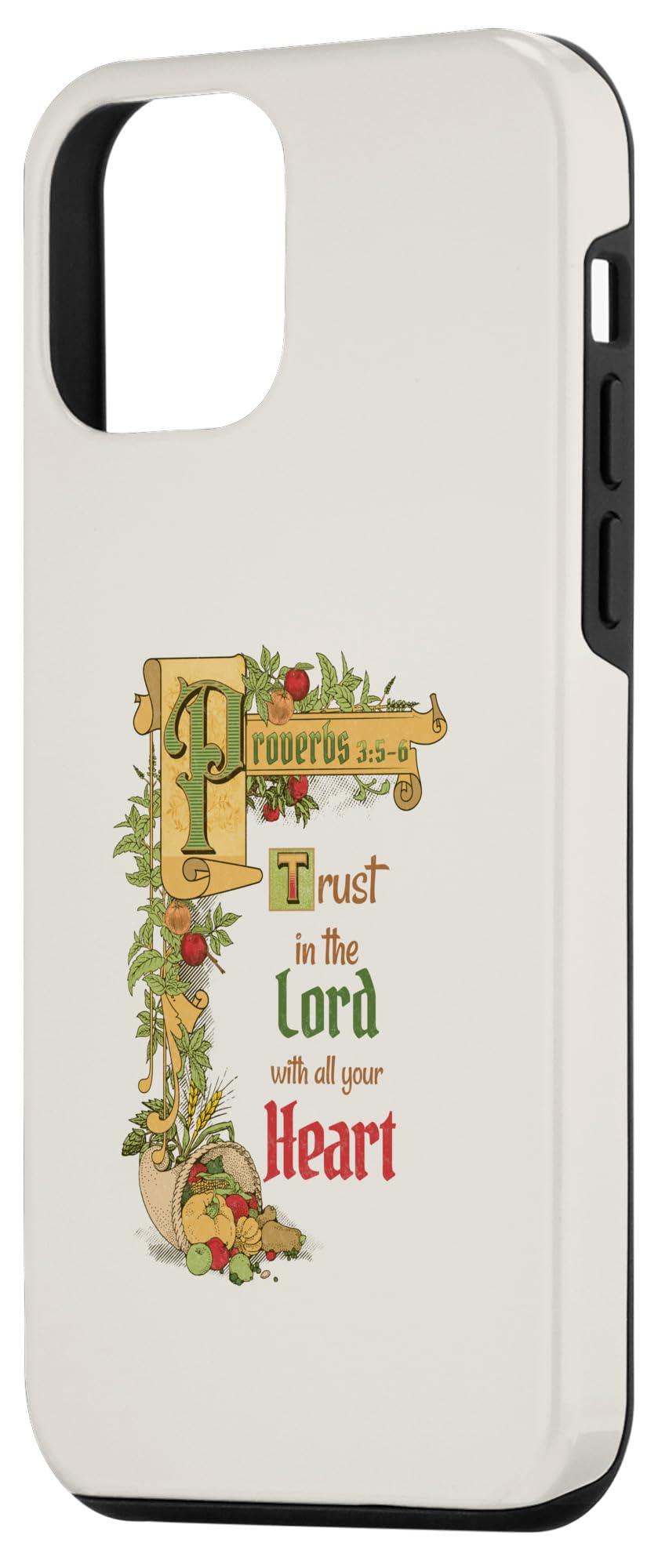 iPhone 12 mini Bible Verse Trust The Lord Proverbs 3: 5-6 Case - Image 2