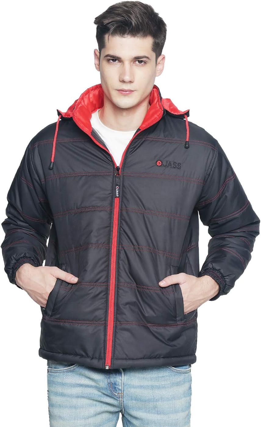 Men's Polyester Standard Length Bomber Jacket