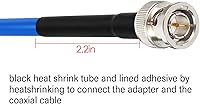 Vista 3 de XRDS -RF Cable SDI 12G de 1 pie, cables de video SDI 3G/6G/12G 75ohm BNC Cable macho soporta HD-SDI/3G/6G-SDI/4K/8K para convertidor de cámara