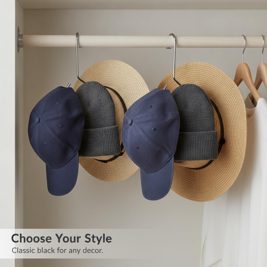 Colgador sombreros metal antislizante