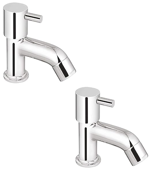 Prestige Dove Pillar Cock-Pack of 2 Pillar Tap Faucet (Wall Mount Installation Type)