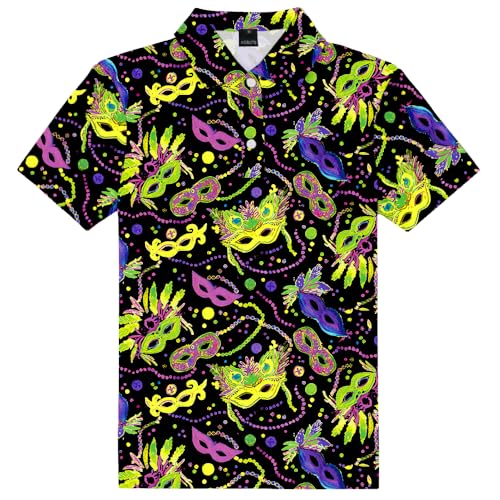 Image of AOBUTE Kids 4th of July Polo American Flag Short Sleeve Button Down Shirts Tops 3-14 Years