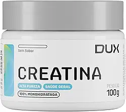 Creatina Monohidratada Sem Sabor Pote 100g - Suplementação Treino Academia, Ganho Muscular Hipertrofia, Força Energia Resistência, Suplementos Naturais - DUX HUMAN HEALTH