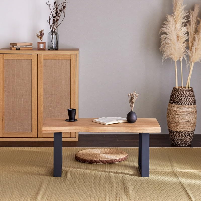 Amazon.co.jp: センターテーブル ローテーブル 座卓 90cm オーク 