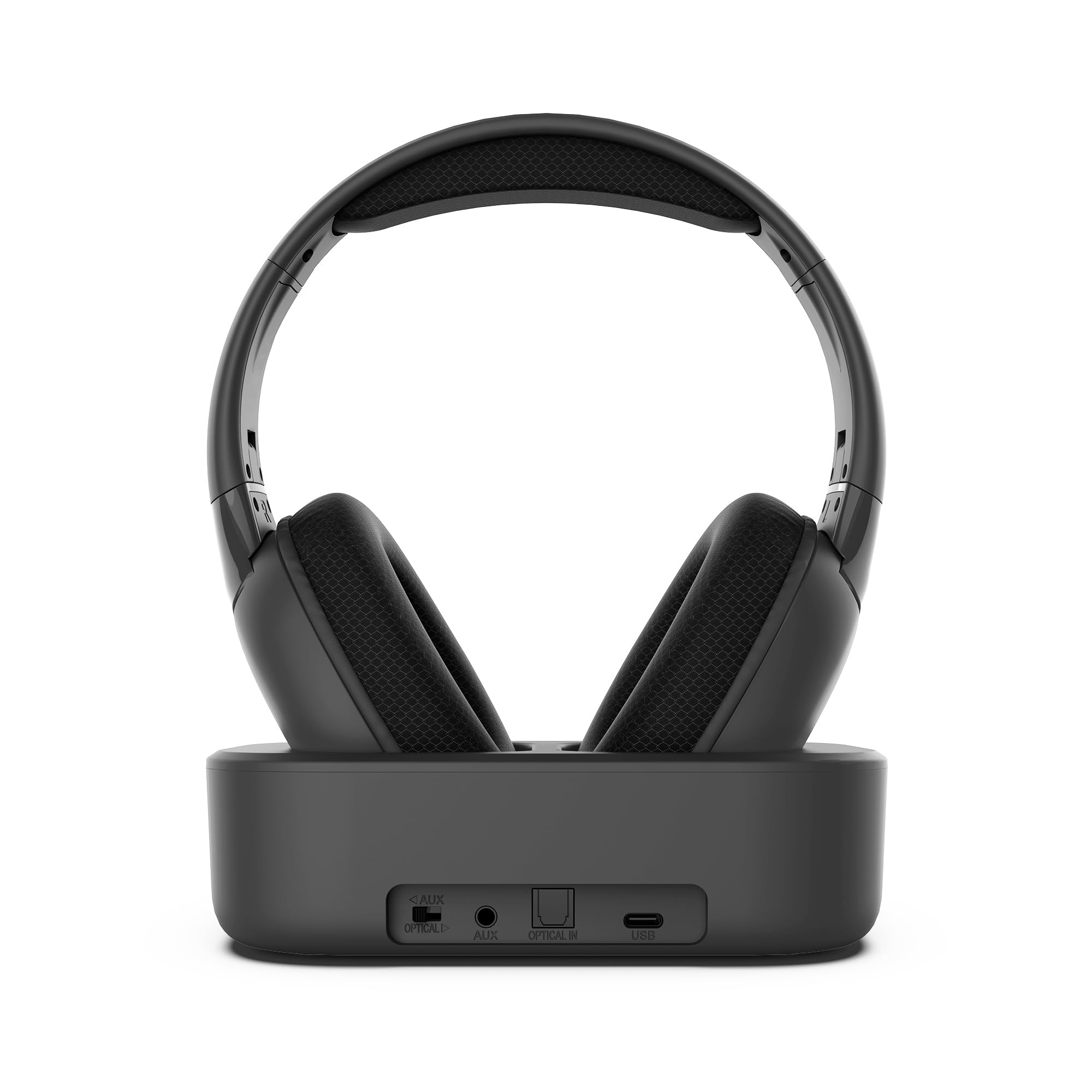 Energy Sistem Headphones TV con Dock Cuffie Wireless Bluetooth RF 2.4GHz Per TelevisoreDi Ricarica Audio Ottico Toslink Jack 3.5mm USB C Over Ear Stereo Bassa Latenza Sincronizzazione Audio 18 Ore