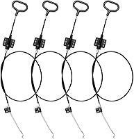 Vista 8 de Nonley Cables reclinables para sofá, paquete de 2 cables de liberación de sofá, piezas de repuesto para sillón reclinable, anillo D, asa de tirar