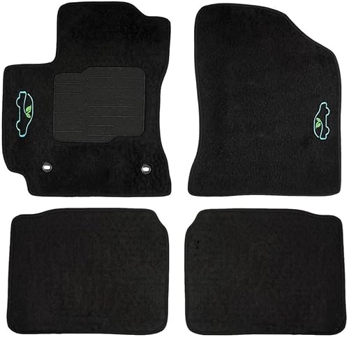 ecoMats Tapetes de piso para Toyota Corolla 2014, 2015, 2016, 2017, 2018, 2019, con almohadilla antideslizante para el talón y cerraduras de