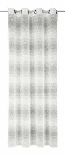 Rideaux opaques gris 135x245 cm Sehlbach à œillets - 2