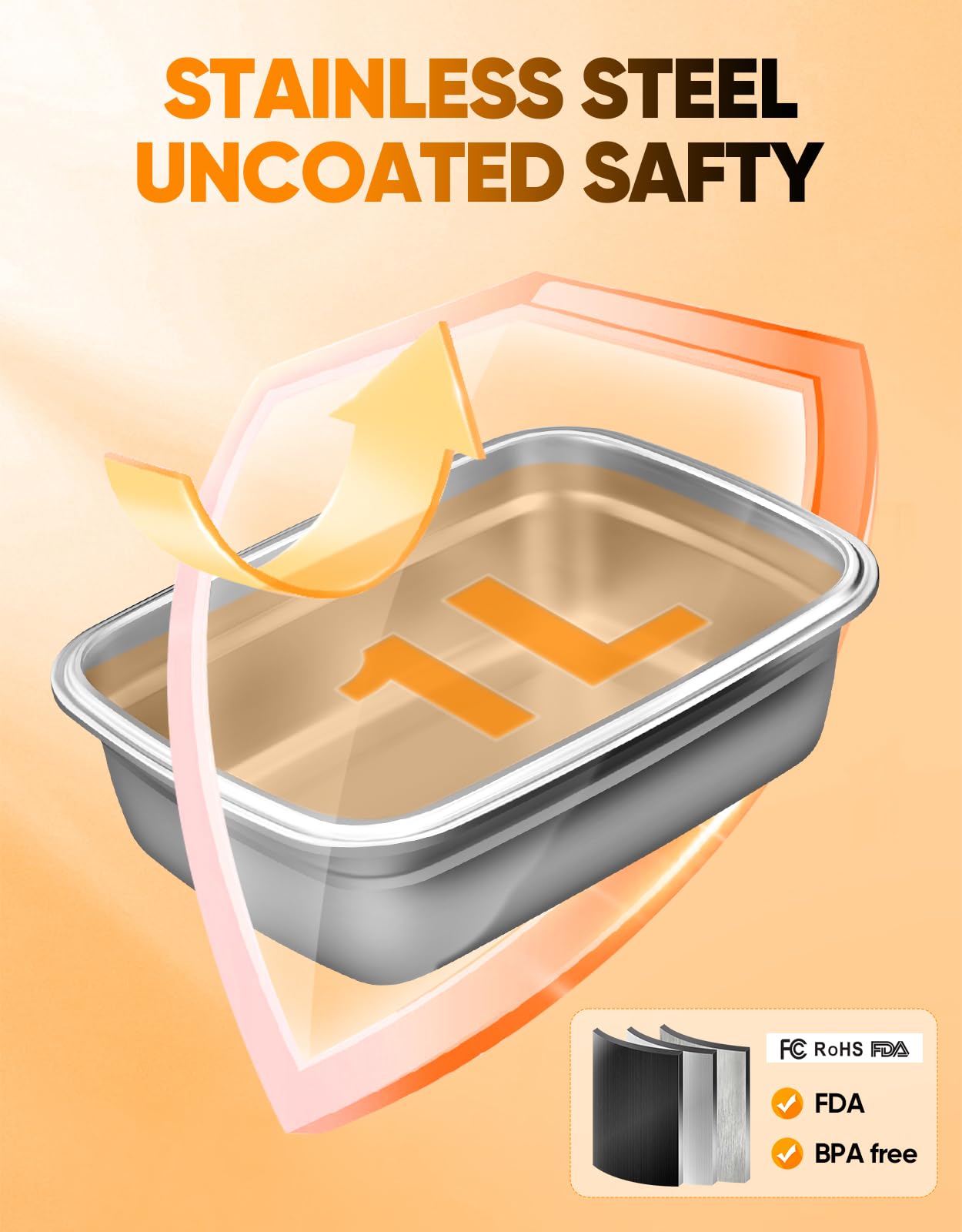 Fiambrera eléctrica inalámbrica, calentador de alimentos autocalentable, fiambreras a batería con recipiente de 1 litro, lonchera térmica recargable para hombres, mujeres, automóvil, camión 8