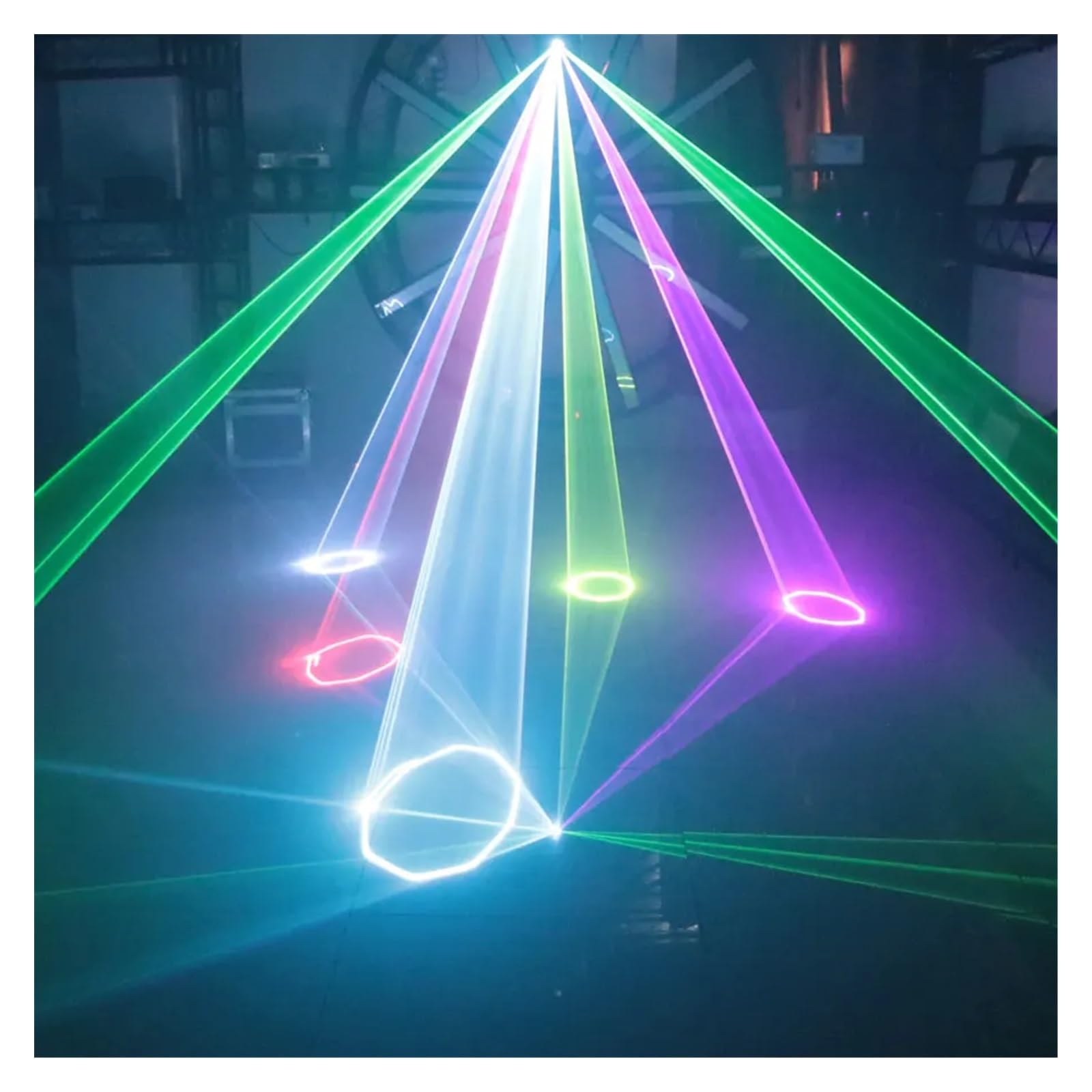 Moi di animazione con fascio RGB 2W/3W/5W DJ Dance Bar Discoteca Proiettore di luci Lampada for effetti scenici Spettacolo per feste, club, bar, Halloween, Natale(W_0)