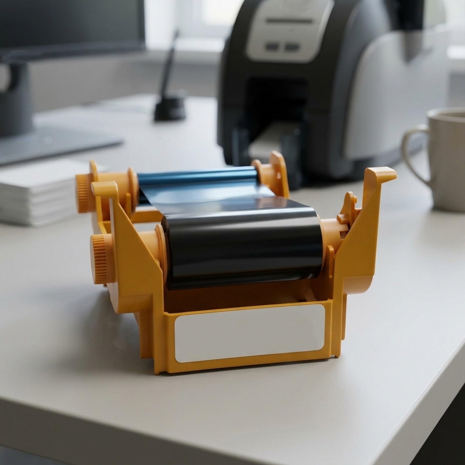 per zebra ZXP Serie 1 Ribbon 800011-140 YMCKO per zebra ZXP | Sovrapposizione a quattro colori più vivaci, tonalità della pelle vivaci, uscita testo, nucleo ABS, dimensioni CR80 standard