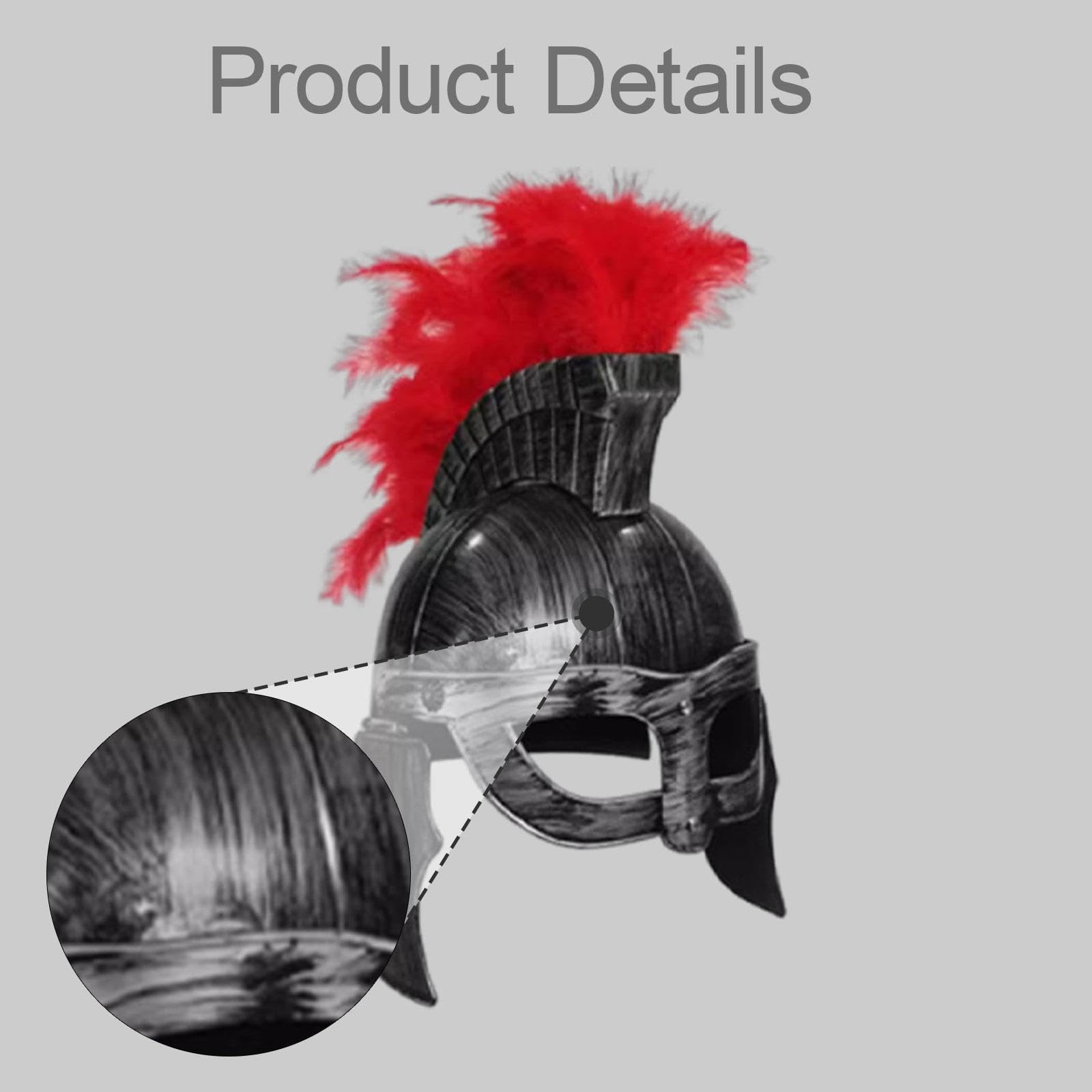 Cascos de Guerrero, Sombrero Medieval, Casco de Caballero, Casco de Caballero Romano para Juegos, Style C