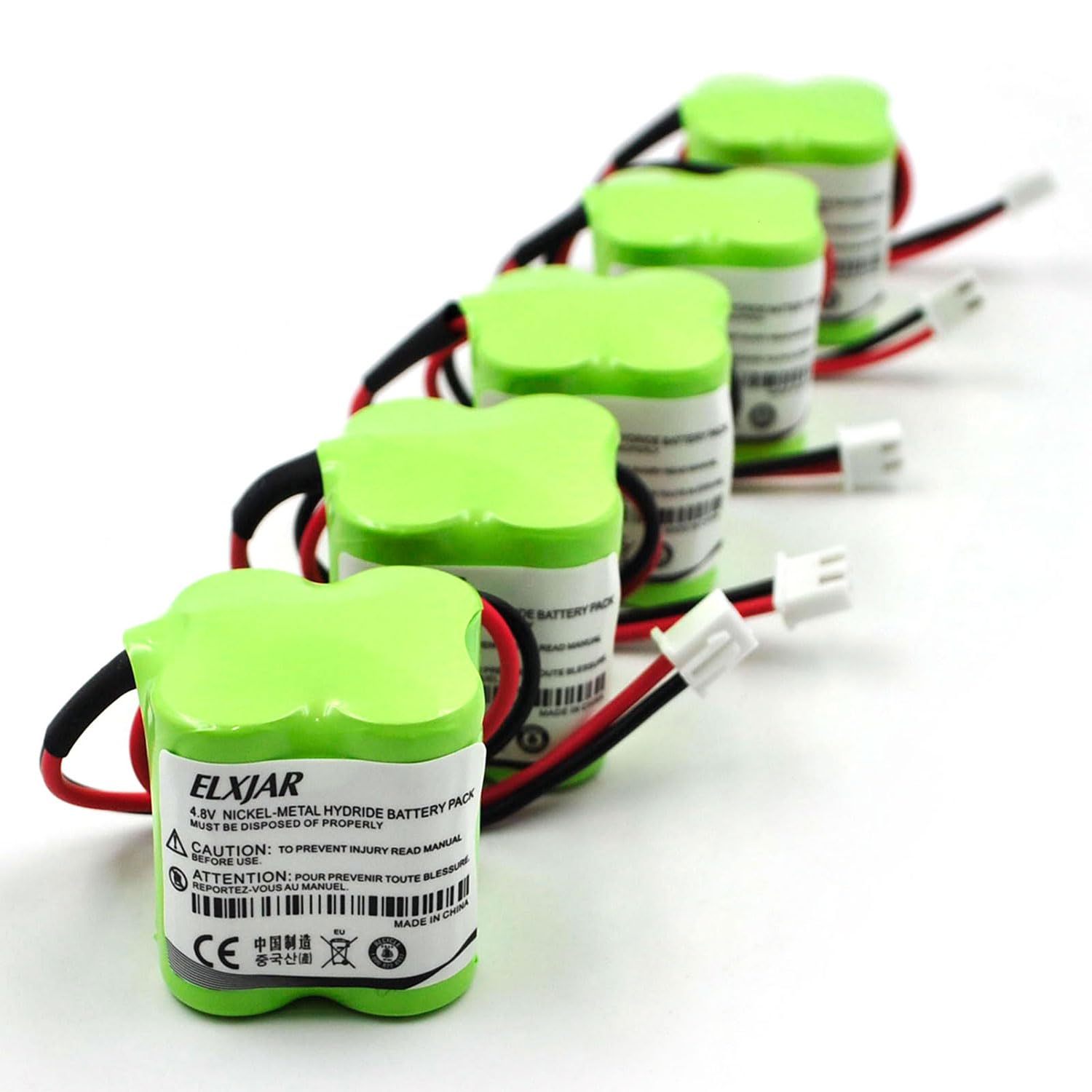 YUTSUJO (5-Pack) 4.8V 400mAh Ni-MH Battery Replacement for MK Power MH29673 CUSTOM-196 BL93NC484 OSA162 ANIC1361 Emergency Exit Light