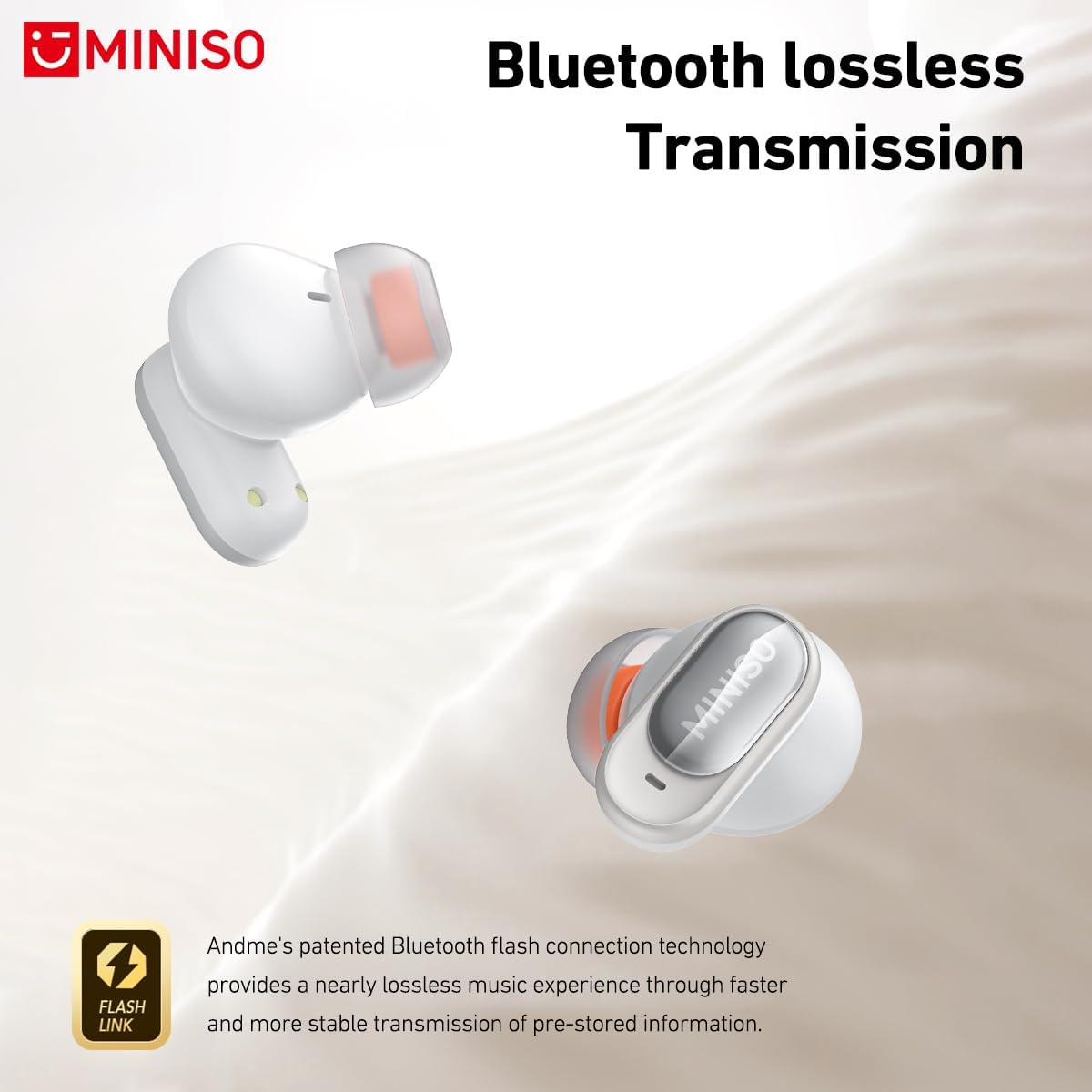MINISO MS105 AI Translator Earbuds, 3-in-1 Translation Earbuds in Real Time Support 135 Languages, Bluetooth 5.4 Translating Device for Travel Business Learning (Black)