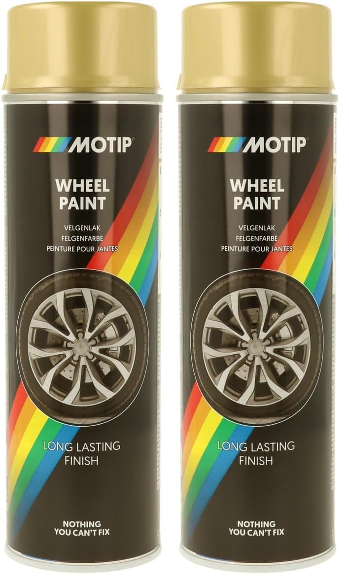 Motip Peinture pour Jantes - Or - 500ml (Lot de 2)