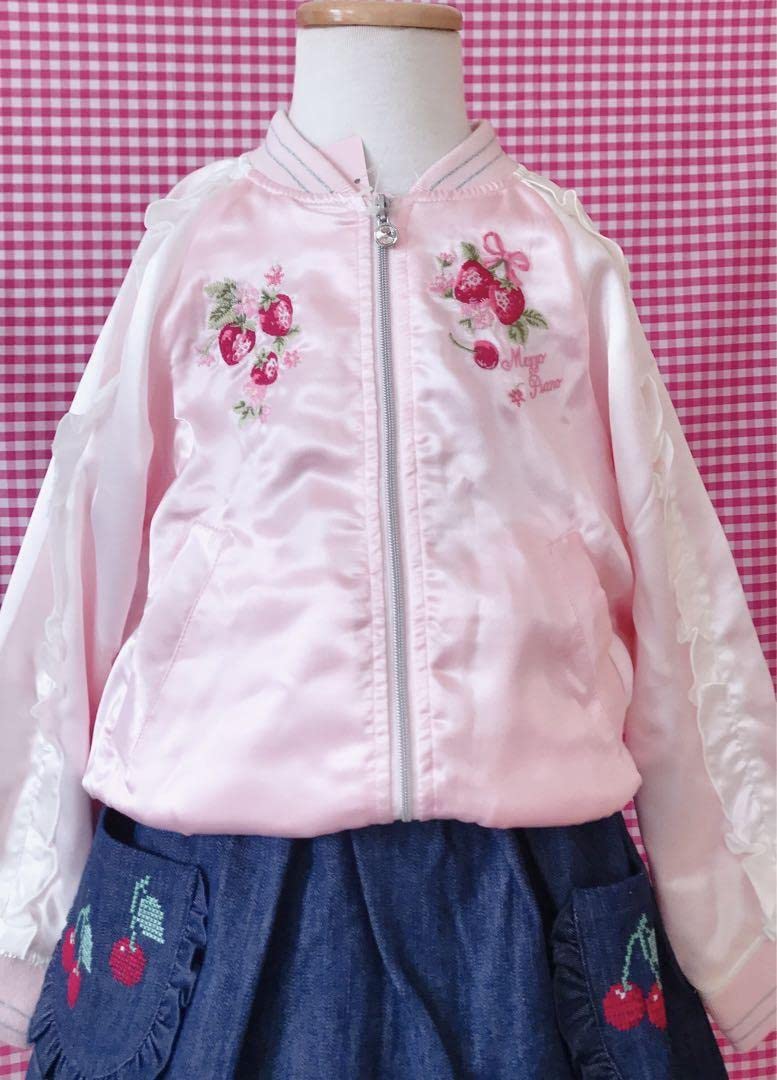 新品 メゾピアノ ジャケット+ いちごスカート+ いちごトップス3点 