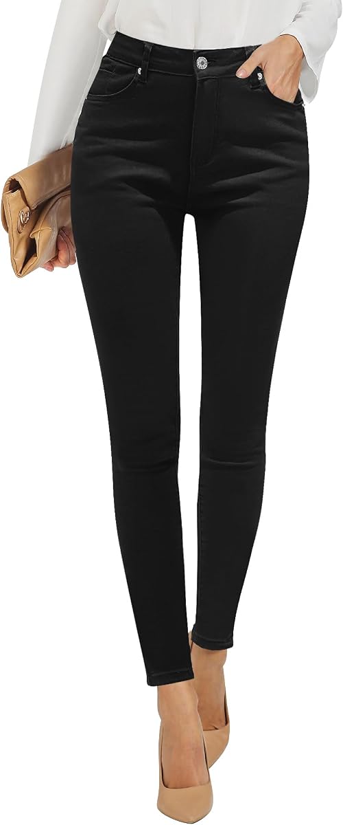 GRAPENT Vaqueros ajustados para mujer, cintura alta, elásticos, clásicos, de talle alto, adelgazantes, pantalones vaqueros