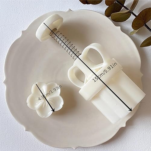 Miniatura 2 de Molde de prensa de pastel de luna de flores chinas galletas prensadas a mano para postres bricolaje pastel de luna 1 molde con 4 sellos para varias