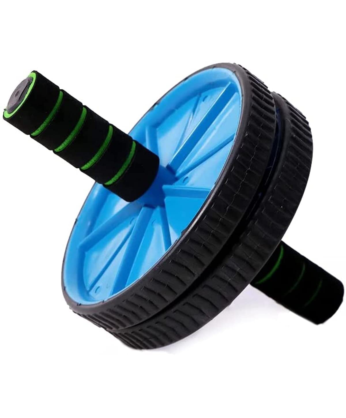 World Wide Wishes_ Wheel Roller Anti Skid Double Wheel Roller Exerciser for Abdominal Stomach Exercise Training with Knee Mat Steel Handle for Men and Women-image-17