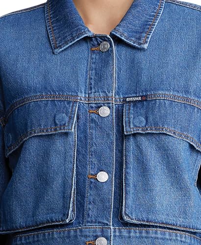 Buffalo David Bitton Women\'s Teagan Boxy Cropped Denim Jacket, Authentic Worn - Thumbnail 4